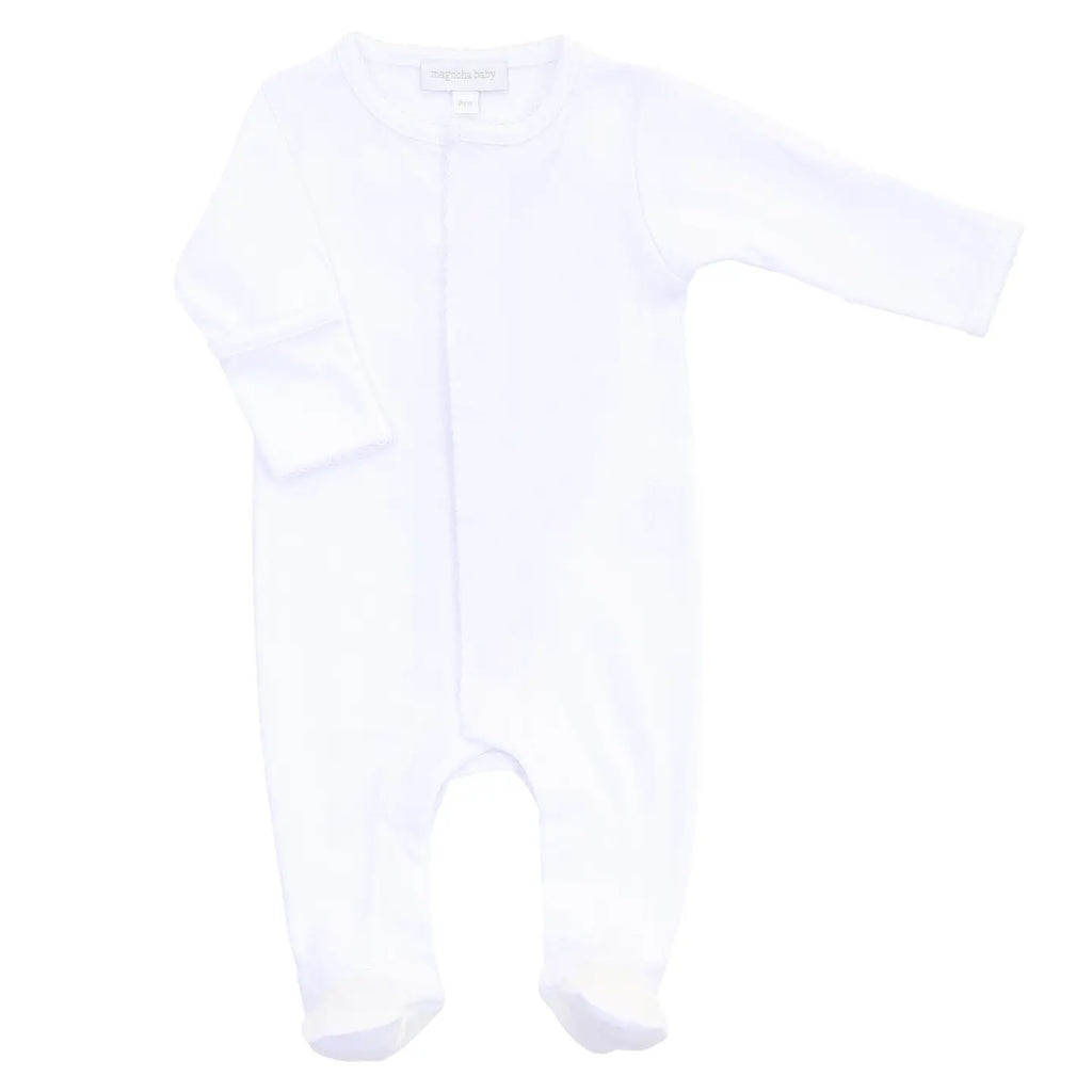 Picot Trim Footie Set