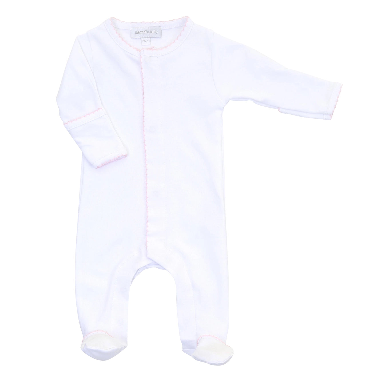 Picot Trim Footie Set